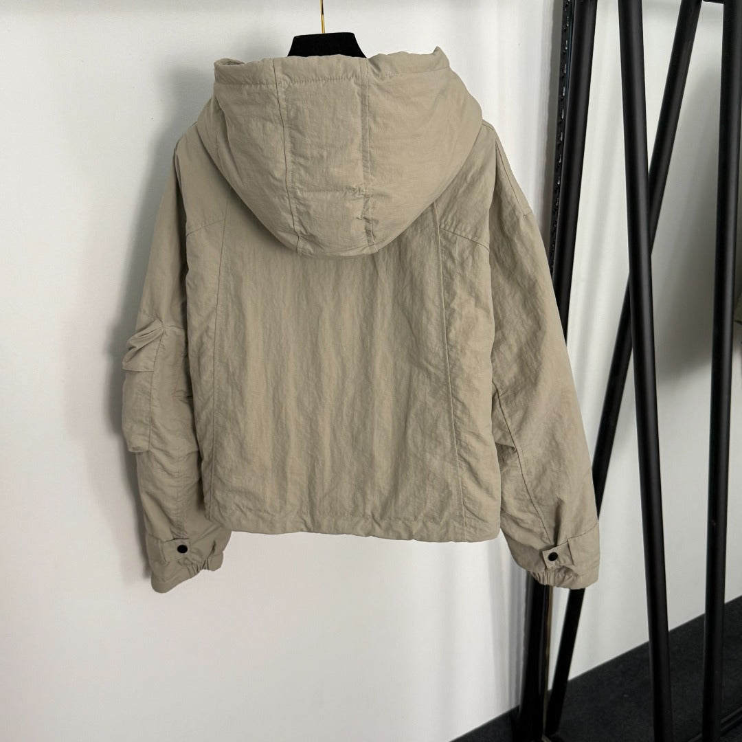 Luxury Puffer Cargo Jacket