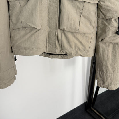 Luxury Puffer Cargo Jacket