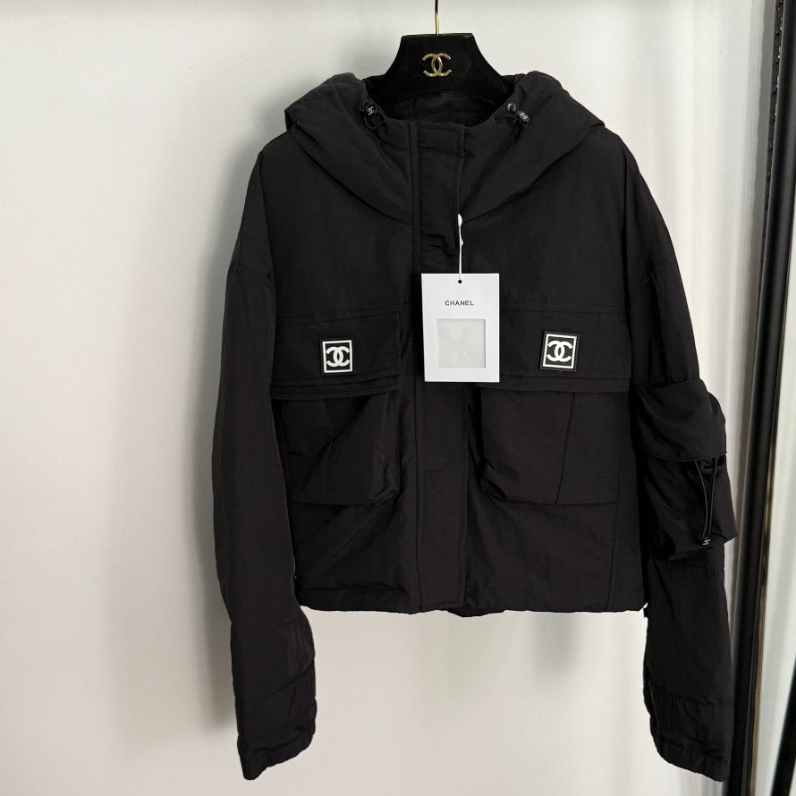 Luxury Puffer Cargo Jacket