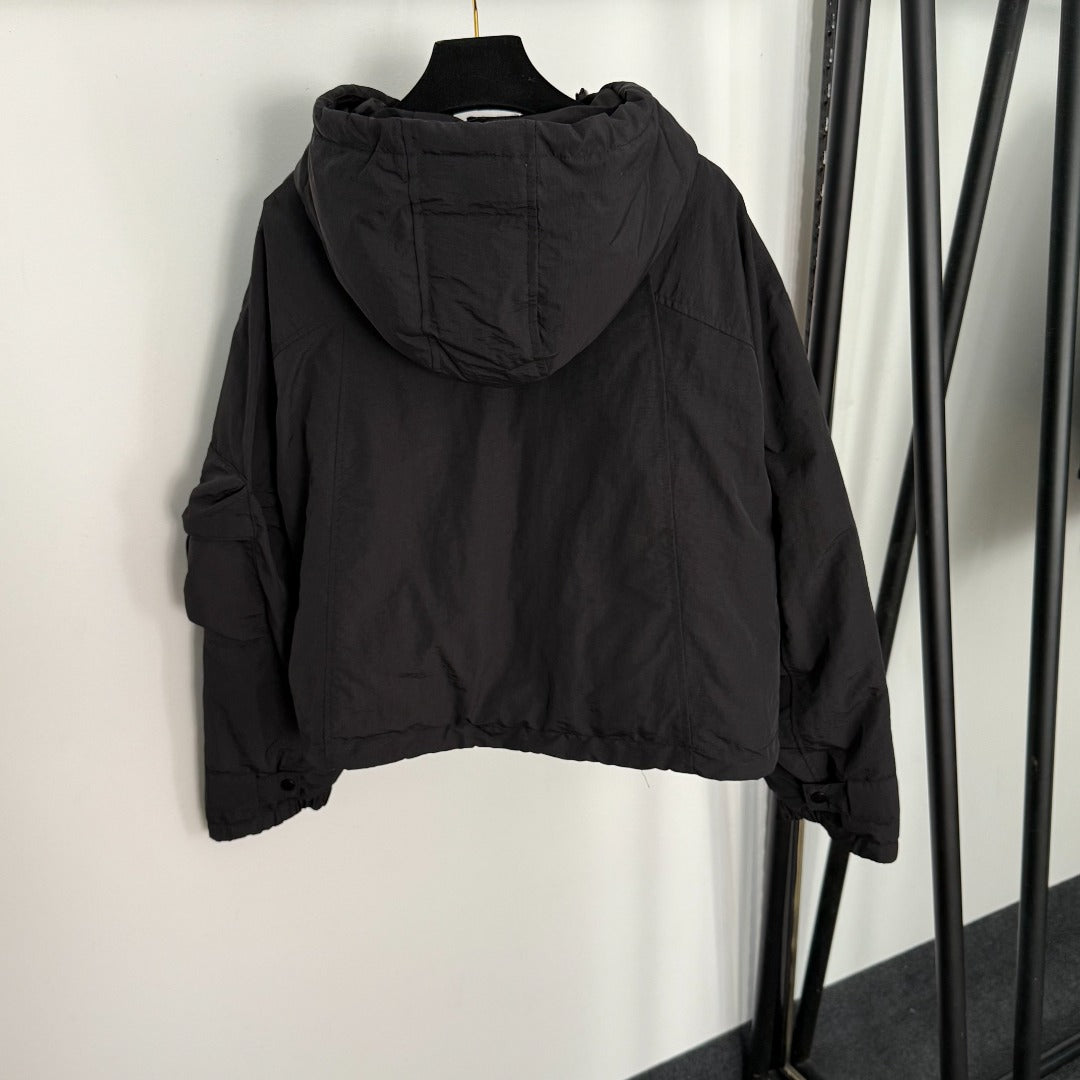 Luxury Puffer Cargo Jacket