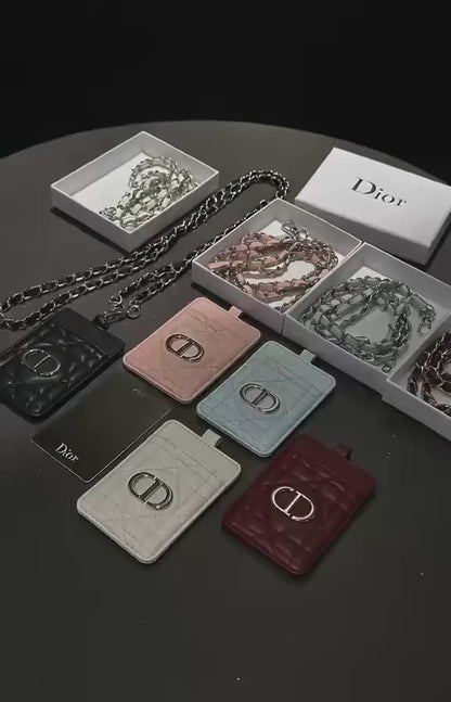 Dior Beauty Mirror Card Holder with Chain