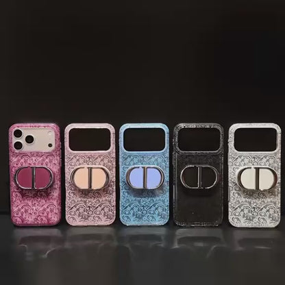 Dior Lace Mirror Phone Case – iPhone 15–18