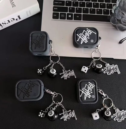 Streetwear Logo AirPod Case with Charm