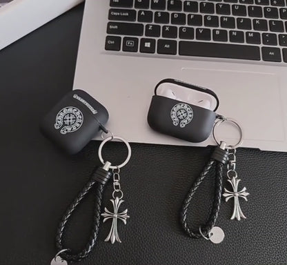 Gothic Cross AirPods Case with Charm