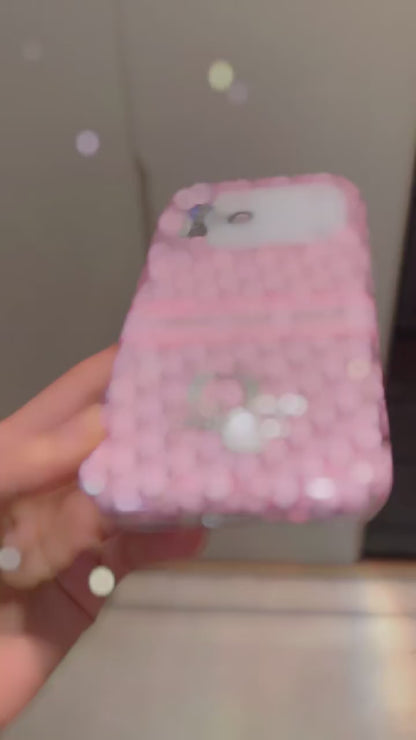 CD Pink Luxury iPhone Case with Logo