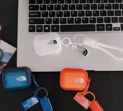 TNF semi clear AirPod Case With Keyring