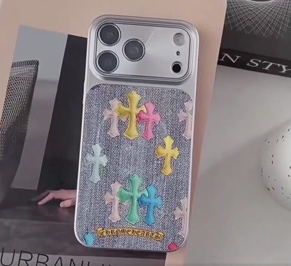 Chrome Crosses MagSafe iPhone Case