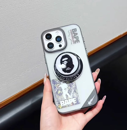 Streetwear Ape Design MagSafe  iPhone Case with Grip