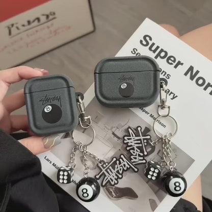 8-Ball AirPods Case with Keychain