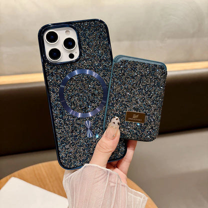 Sparkle MagSafe Case + Detachable Card Holder