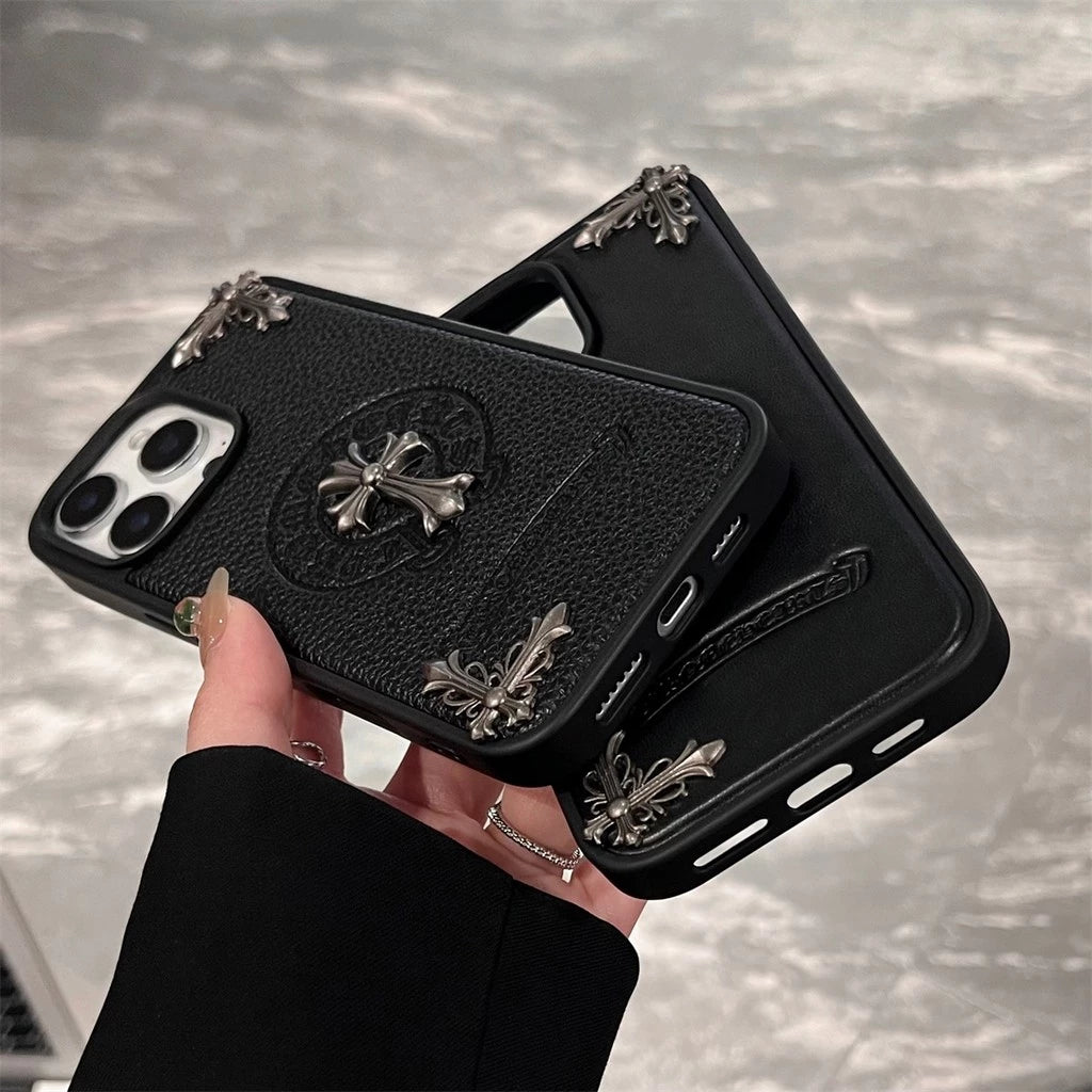 Black Embossed Emblem Case – Smooth or Textured Finish