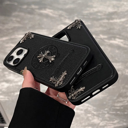 Black Embossed Emblem Case – Smooth or Textured Finish