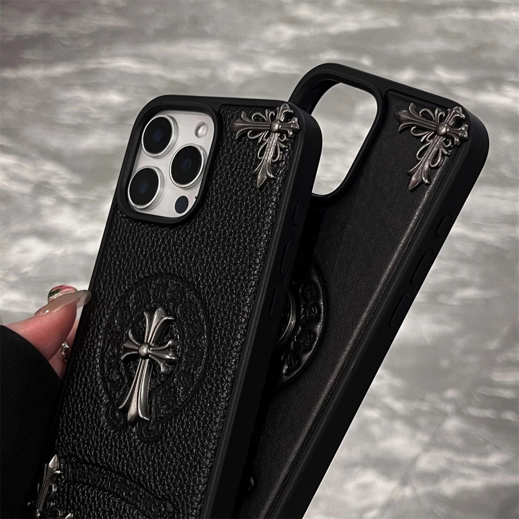 Black Embossed Emblem Case – Smooth or Textured Finish