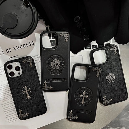 Black Embossed Emblem Case – Smooth or Textured Finish