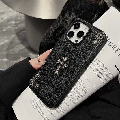 Black Embossed Emblem Case – Smooth or Textured Finish