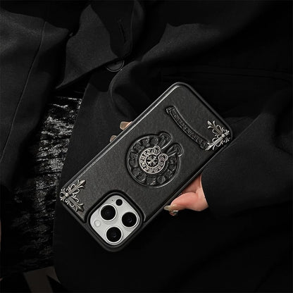 Black Embossed Emblem Case – Smooth or Textured Finish