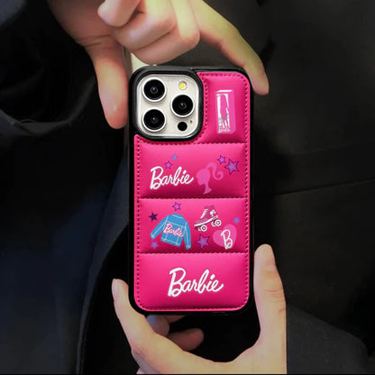 Pink Barbie Puffer iPhone Case