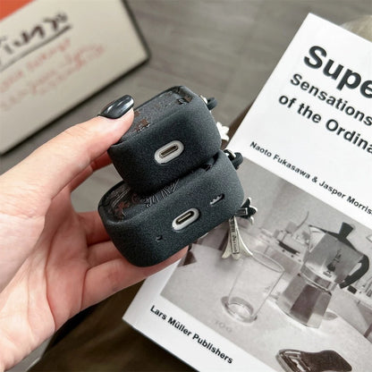 Gothic Cross Charm AirPod Case – Black