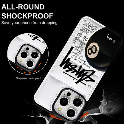 Crisp White Eightball Puffer Case