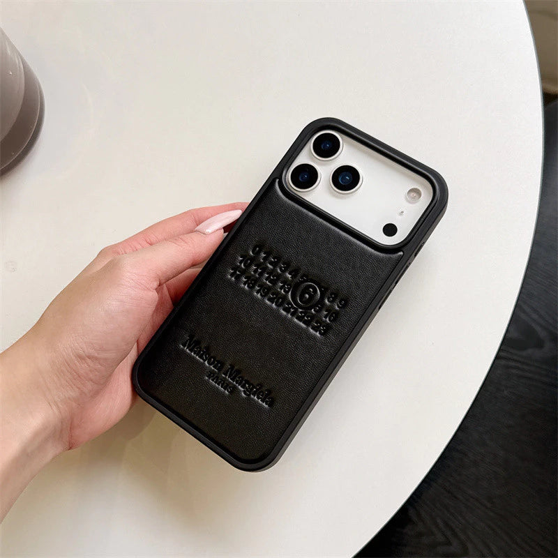 Luxe Minimalist Leather Case – iPhone 13–17