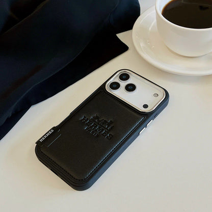 Luxury Vegan Leather iPhone Case - 13 - 17