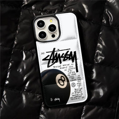 Crisp White Eightball Puffer Case