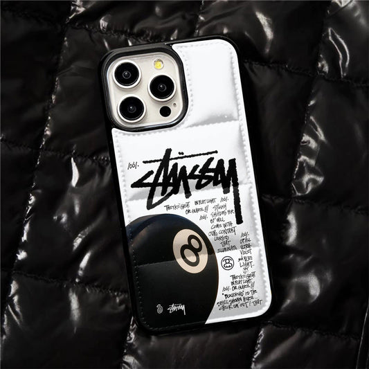 Crisp White Eightball Puffer Case