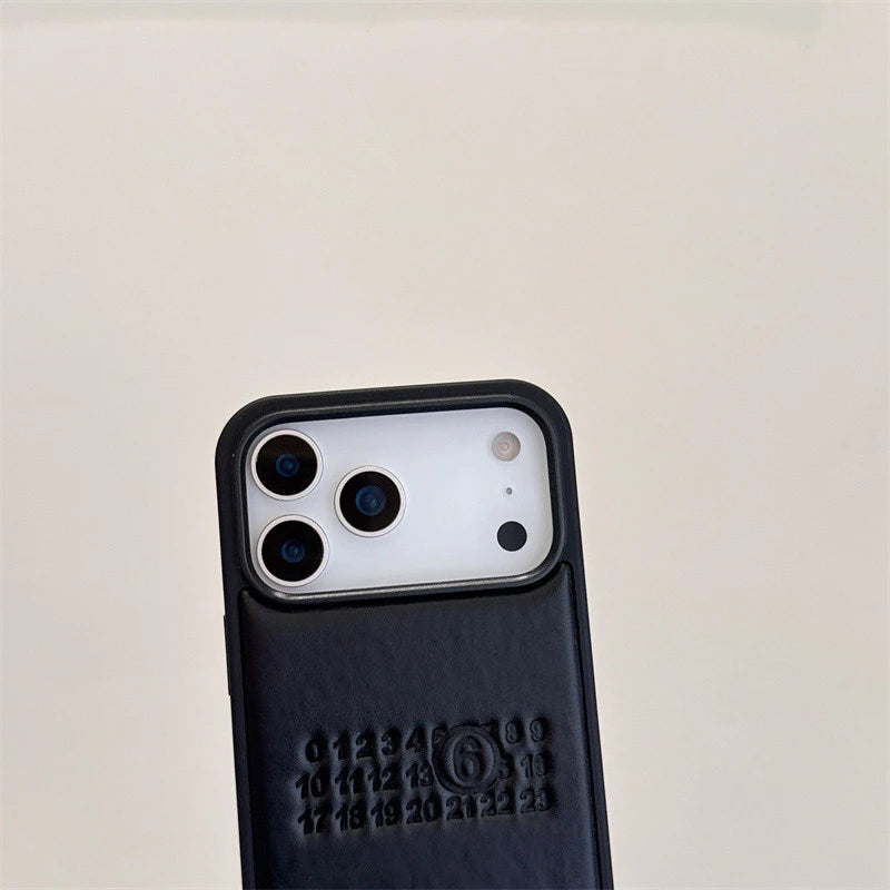 Luxe Minimalist Leather Case – iPhone 13–17