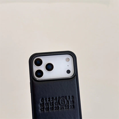 Luxe Minimalist Leather Case – iPhone 13–17