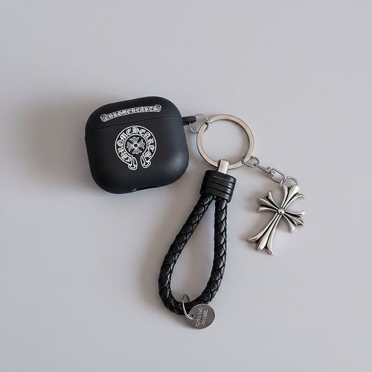 Gothic Cross AirPods Case with Charm