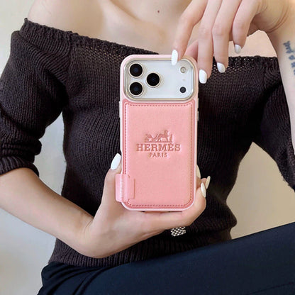 Luxury Vegan Leather iPhone Case - 13 - 17