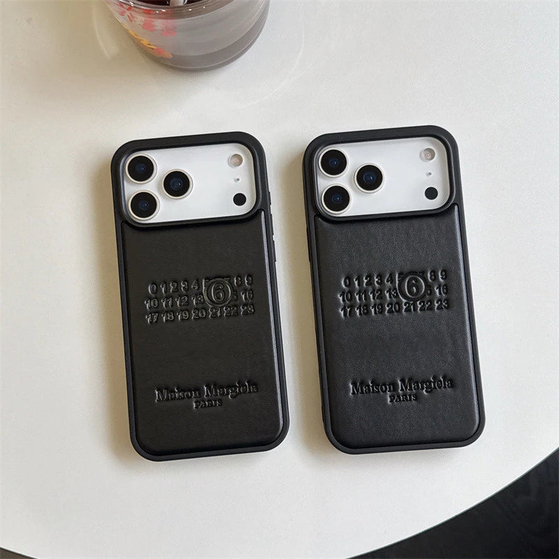 Luxe Minimalist Leather Case – iPhone 13–17