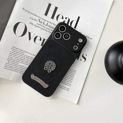 Street Luxe Metal Emblem Case – iPhone 14–17