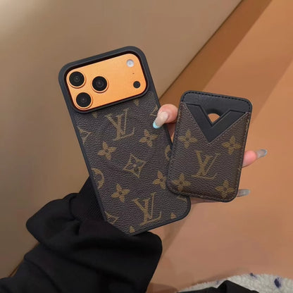 LV Lux Monogram MagSafe Case with Detachable Card holder
