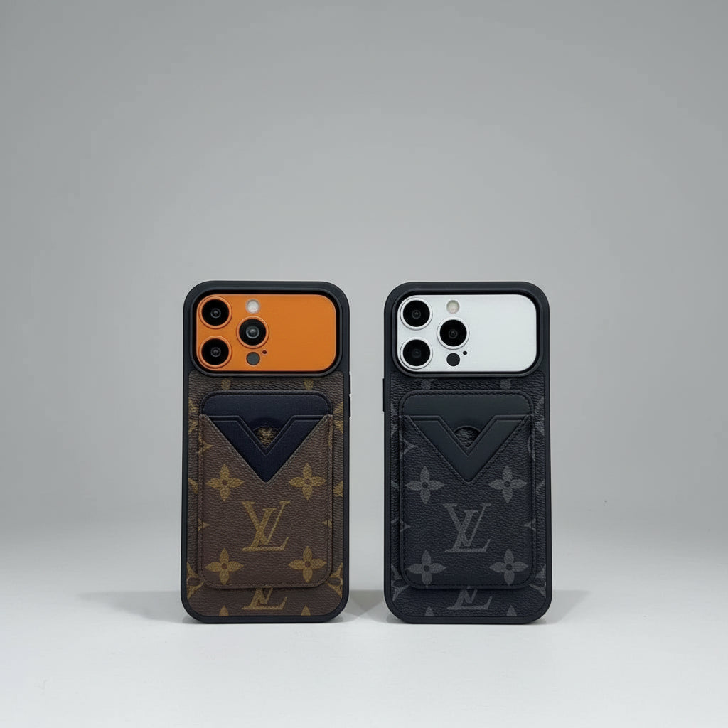 LV Lux Monogram MagSafe Case with Detachable Card holder