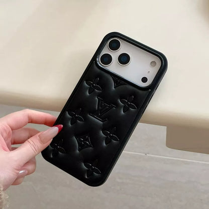 Luxury Designer Quilted Monogram iPhone Case