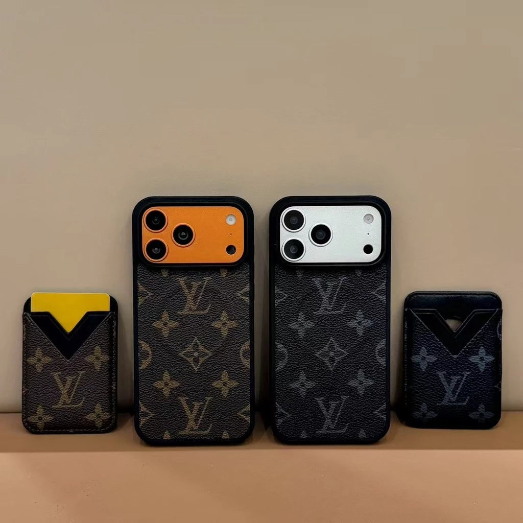 LV Lux Monogram MagSafe Case with Detachable Card holder