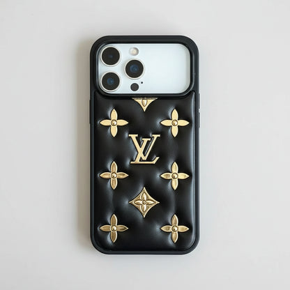 Luxury Designer Quilted Monogram iPhone Case