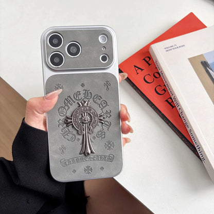 Edgy Metal Cross Graphic iPhone Case