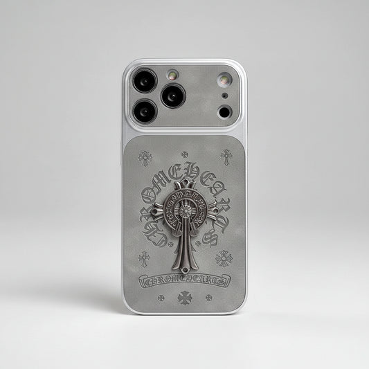 Edgy Metal Cross Graphic iPhone Case