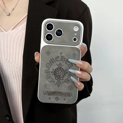 Street Luxe Metal Emblem Case – iPhone 14–17