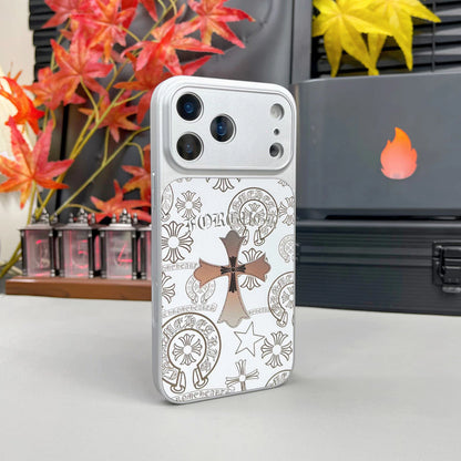 Chrome Cross iPhone Case – MagSafe Compatible