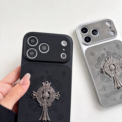 Edgy Metal Cross Graphic iPhone Case