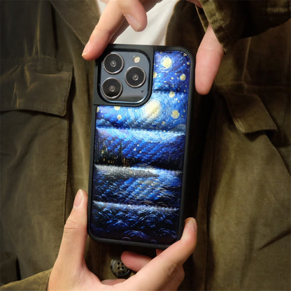 Van Gogh Starry Night Puffer iPhone case