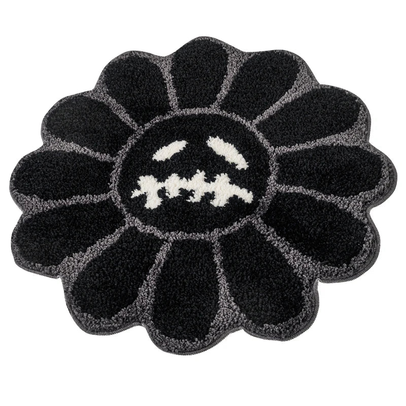Hypebeast Sunflower Rug Black
