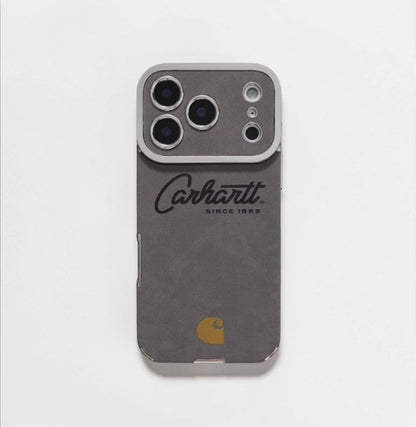 Suede Workwear Style iPhone Case