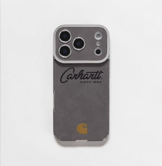 Suede Workwear Style iPhone Case