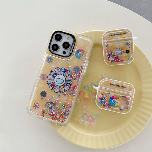 Japanese Cute Sunflower Bubble iPhone Case or Airpods