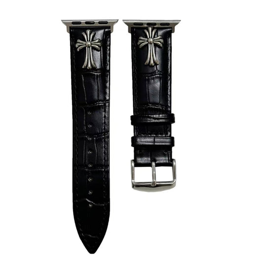 Cross Leather Apple Watch Strap