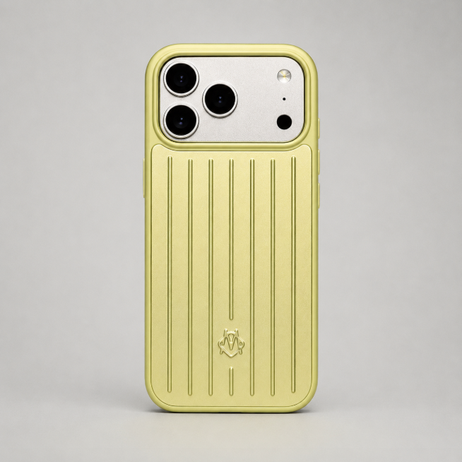 Luxury Aluminium  iPhone Case - Yellow